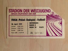 Ticket FDGB-Pokalfinale 1979 BFC Dynamo - 1.FC Magdeburg DDR