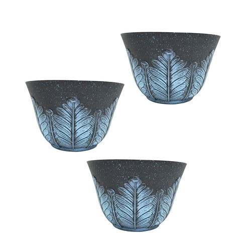 Blumentopf nessa feder blau - blumentopf,