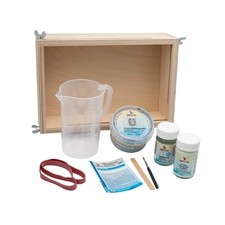 CREARTEC Formenbau-Set Vario 9 Teile Gießkasten Silikonformen DIY Resin Beton