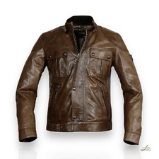 Belstaff Gangster Lederjacke - Antique Bronze, Herren Größe 52 "