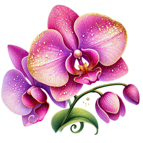 Wandtattoo aufkleber orchidee - wandtattoo,