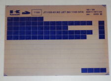 Microfich Ersatzteilkatalog Kawasaki Jet Ski STX Typ JT 1100 B1/B2 Stand 01/00