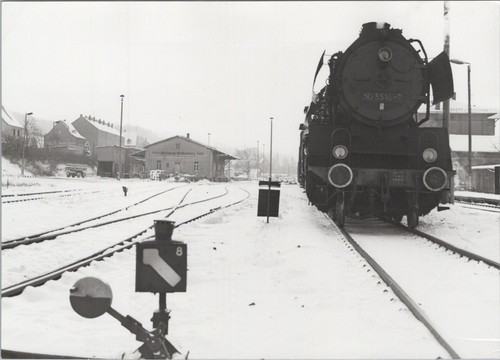 Foto ddr eisenbahn dampflok - eisenbahn,
