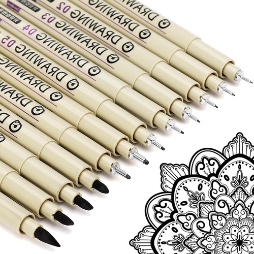 Stück schwarze fineliner - 12,