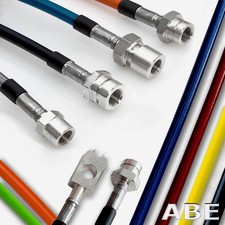 Für Mercedes T1 (601) 208 D 2.3 Pritsche (1989-1996) Stahlflex Bremsschläuche