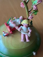 antike Steinbach Spieluhr Thorens Laufwerk Guten Abend, Gute Nacht Erzgebirge