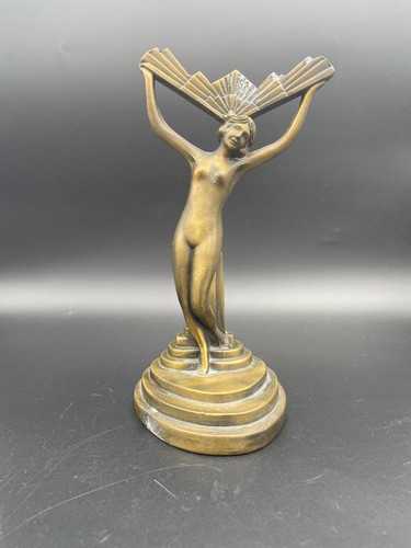 Art deco tischlampe nude frau - art,
