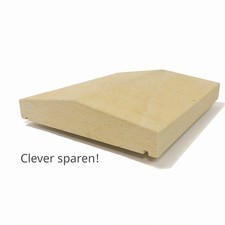 Mauerabdeckung ab 100x20x3-6 cm Naturstein Sandstein Grau Gelb mit Satteldach