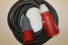 CEE Verlängerungskabel Starkstrom 63A H07RN-F/ 5G10mm² ca.9m/Neu Kupplung/Steck
