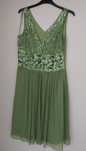 Abendkleid glitzer grün 38 - glitzer, m