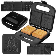 Toaster mit 5 austauschbaren Platten Elektrogrill Panini-Maker ZEEGMA Rotee Easy