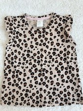 H&M Baby Shirt Im Leopardenmuster Mädchen Gr. 80 9-12 Monaten NEU 