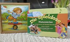 Die Spieldose. Minutenmärchen (Spieluhr+40 Vorlesekarten+ Holz Würfelpuzzle*Rare