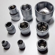 Sechskant Nuss 1/4" 3/8" 1/2" 3/4"Steckschlüsseleinsatz Stecknuss 6 Kant Einsatz