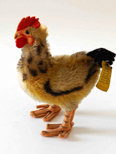 Steiff Huhn  1316.04 - 60er Jahre- mit  Fahne ohne Knopf -  14cm hoch - Vintage