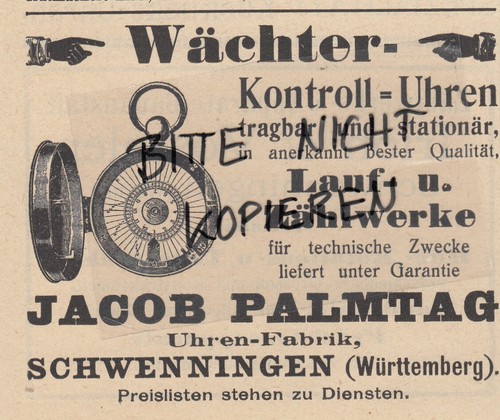 Schwenningen werbung 1912 - schwenningen,,
