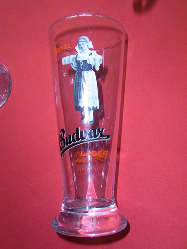 Bier glas budweiser - bier-glas, budvar