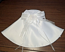 Kerzenrock  Tropfschutz weiß Kommunionkleid Anzug Taufe Kommunion Kerzentuch