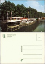 Amsterdam Afvaartsteiger Rederij De Amstel Abfahrtbrücke Grachten-Schiff 1980