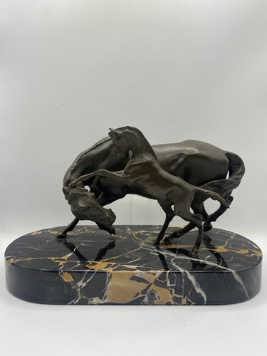 Bronze skulptur pferd stute - bronze,