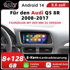 8.8" Android14 8+128G Für Audi Q5 MMI3G 2009-2016 CarPlay navigation BT GPS WIFI