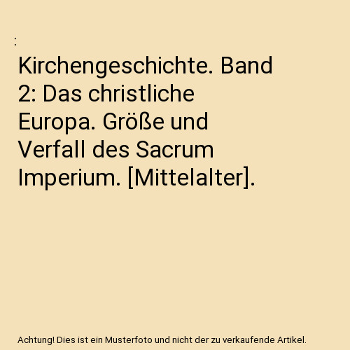 Kirchengeschichte band das - band,