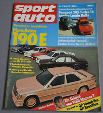 Sport Auto 5/1984 Mercedes 190