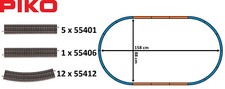 Piko H0 A-Gleis Set mit