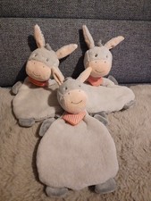 3 x Schmusetuch Esel Baby Welt