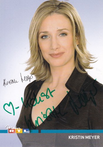 Autogramm kristin meyer - autogramm,