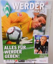 Werder Bremen gegen FC St. Pauli Programm Bundesliga Magazin Poster 28.11.2010