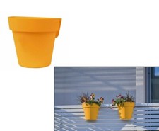 Balkon und Geländerkasten 25cm mango farbig für Außen und Innen von ibizanos.com
