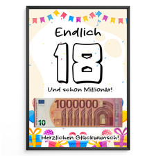 Geldgeschenk 18. Geburtstag