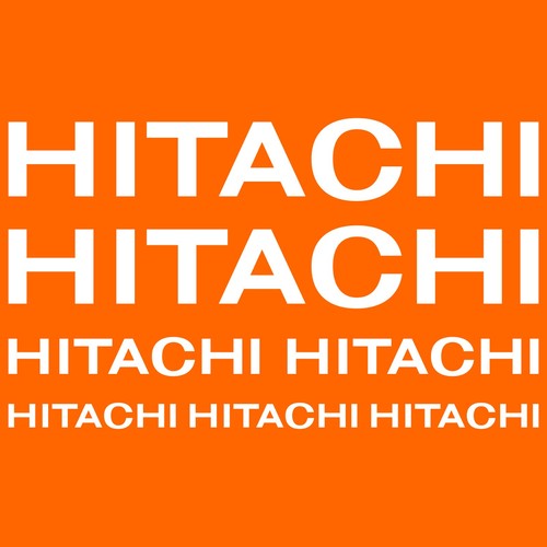 Hitachi aufkleber sticker - xl,