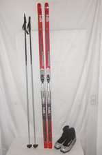 FISCHER " NORDIC CRUISING "  LANGLAUFSKI 184 CM + LANGLAUFSCHUHE GR: 46 IM SET
