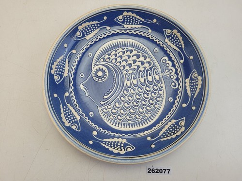 Keramik wand teller fisch - wand-teller,