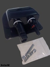 MC4 Dachdurchführung Solar zweifach Schwarz für Wohnwagen und Wohnmobil