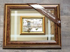 3 D Mahagoni Holz Spiegel