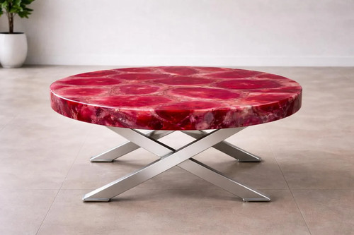 Ruby kristall mosaik rund - mosaik,