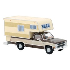 H0 1/87 Brekina 19664 Chevrolet C 20 Camper braun Pick-up Neuware OVP