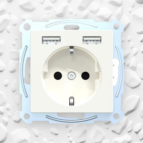 Merten steckdose schuko mit - mit, 2x