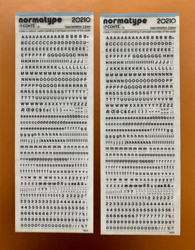 Normatype wie letraset - normatype,