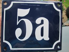 Hausnummer Emaille Nr. 5a