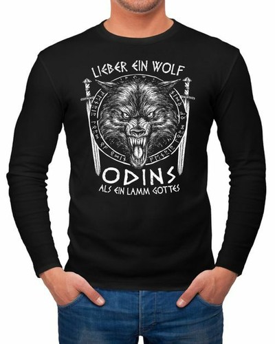 Herren longsleeve lieber - , ein