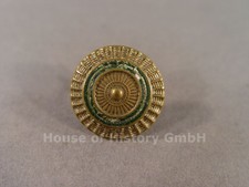 147855: SACHSEN Schirmmützen Kokarde für Offiziere aus Buntmetall weiß/grün/weiß