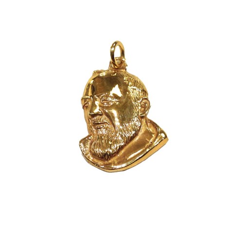 Anhänger padre pio aus 925er - aus,