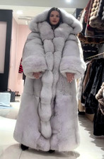 Pelzmantel blaufuchs - pelzmantel,