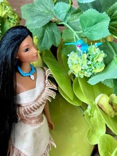 Mattel ®  Disney Barbie Sun Colors Pocahontas & Flit 1995 90er Vintage