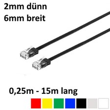 Patchkabel Flachkabel CAT 6