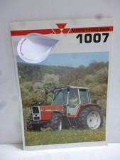 Orig. Schlepper Prospekt Massey Ferguson MF 1007 Traktor 6 Seiten